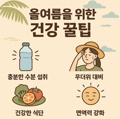 올여름을 위한 건강 꿀팁 (여름 대비, 건강관리, 면역력)