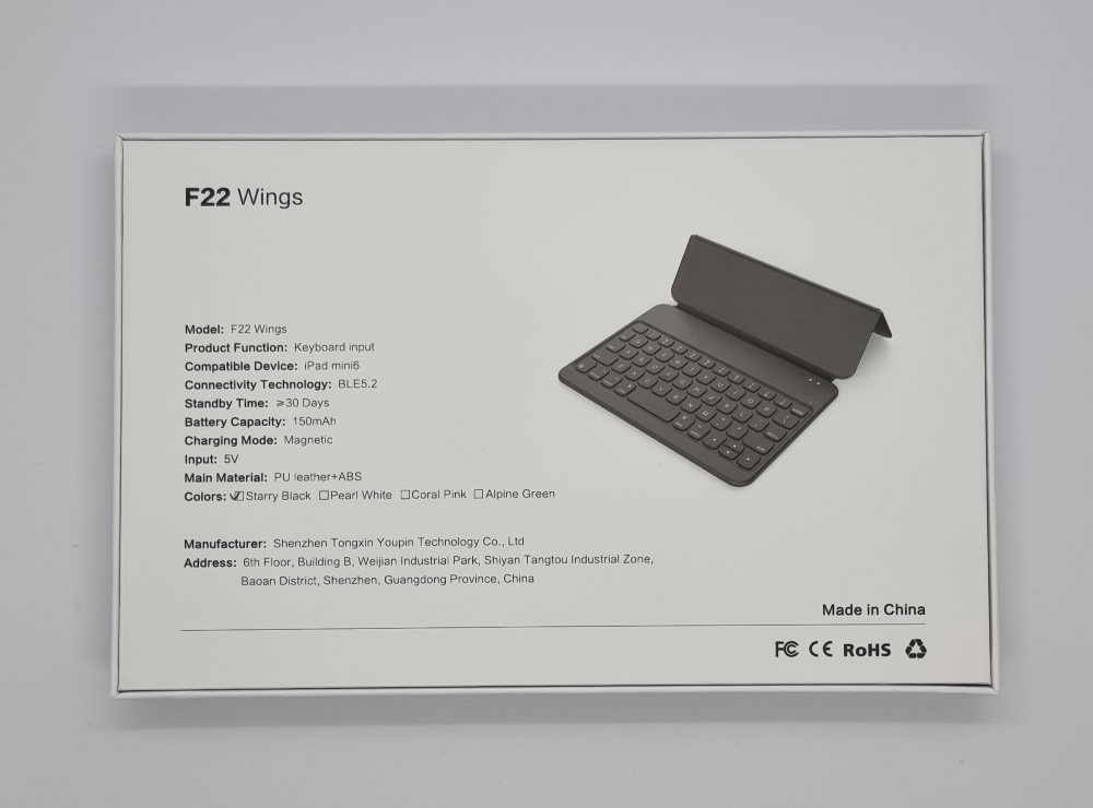 F22 wings keyboard case