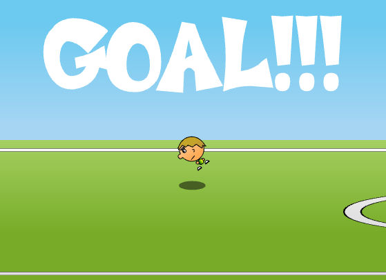 1대1 축구게임 플레이 화면