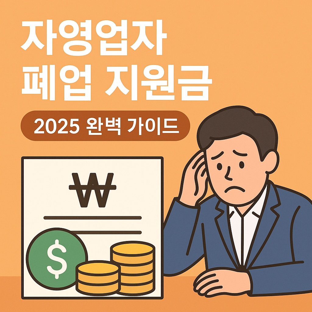 자영업자 폐업 지원금