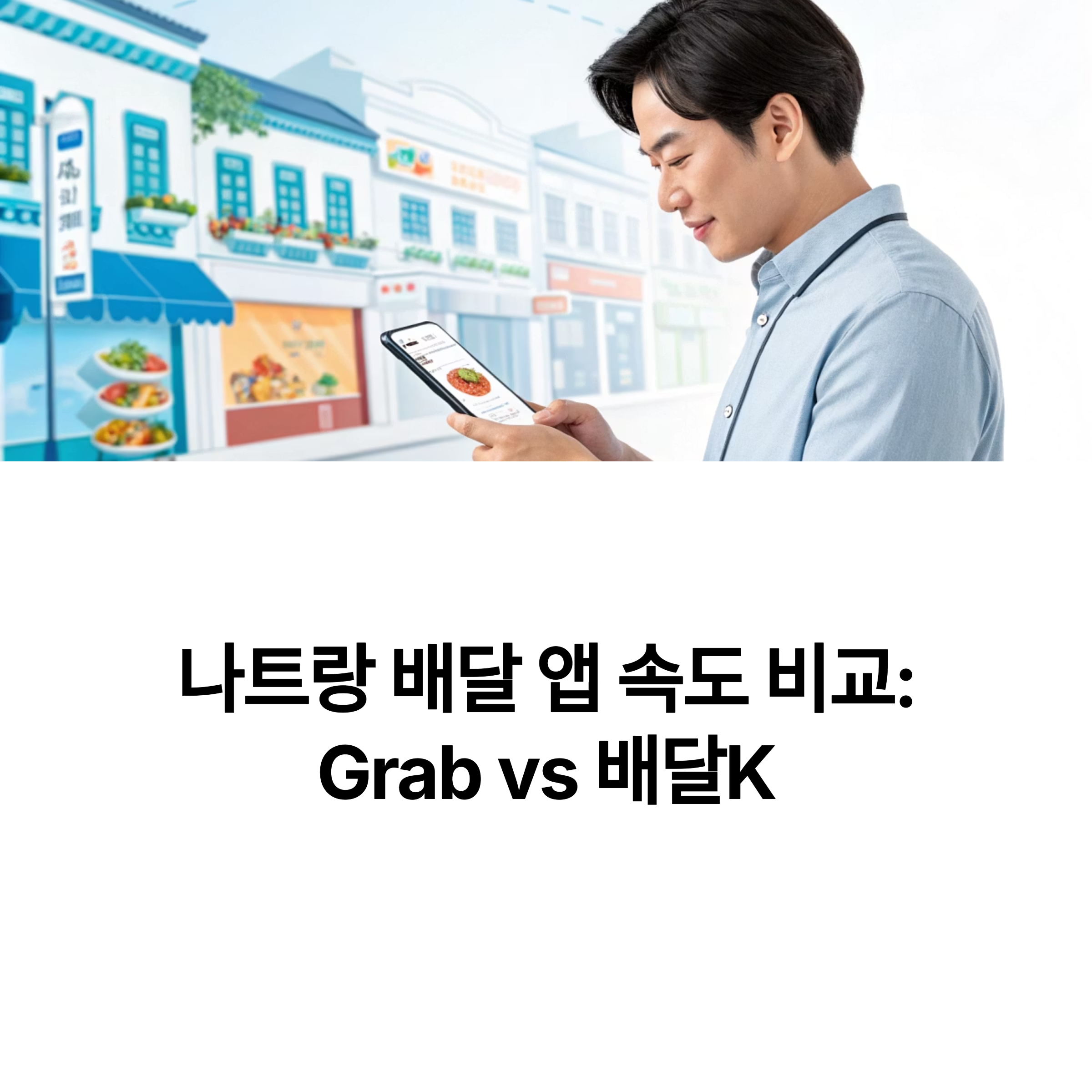 나트랑 배달 앱 속도 비교: Grab vs 배달k