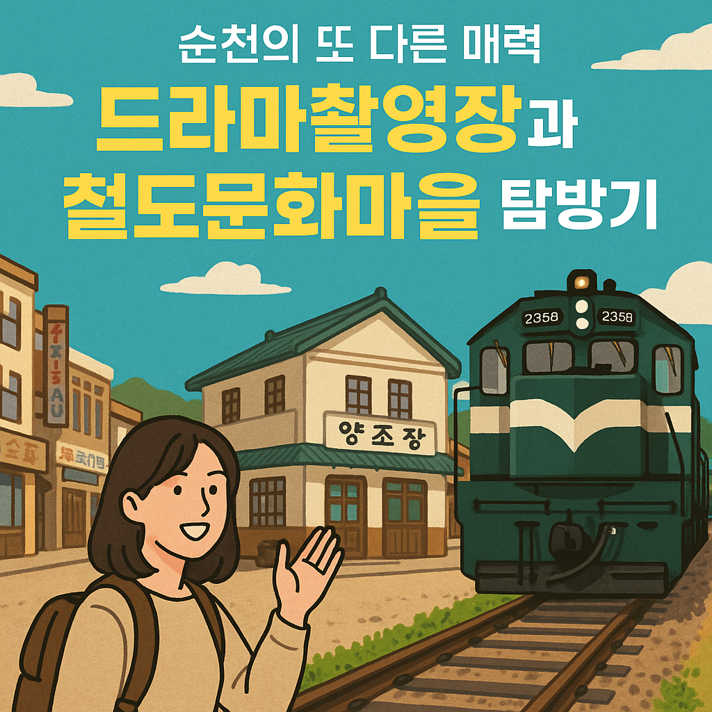 순천의 또 다른 매력, 드라마촬영장과 철도문화마을 탐방기