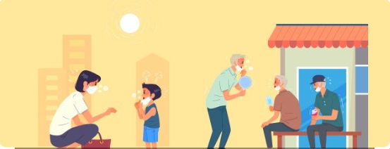 폭염 지속과 생물학적 노화의 관계 관련 이미지