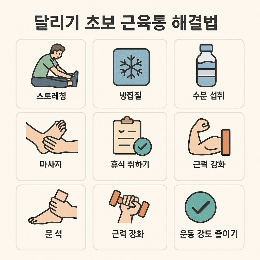 달리기 초보 근육통 해결법