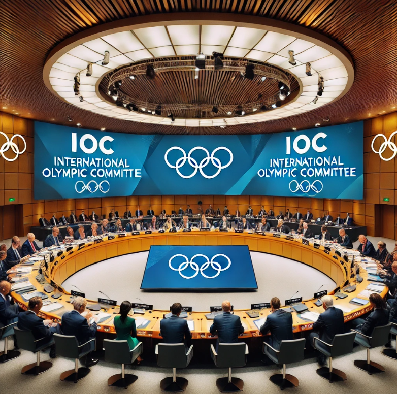 회의하고 있는 IOC 위원들 관련 이미지