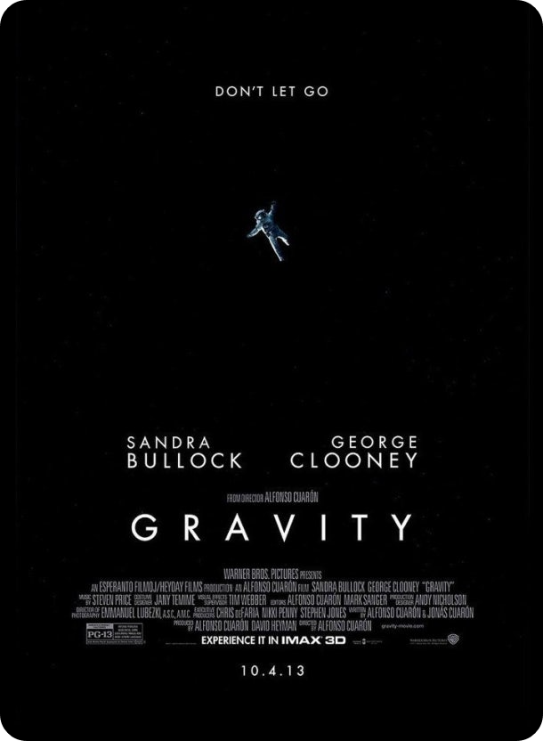 영화 그래비티 GRAVITY 영화 포스터