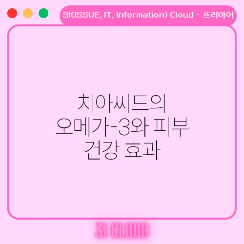 치아씨드의 오메가-3와 피부 건강 효과