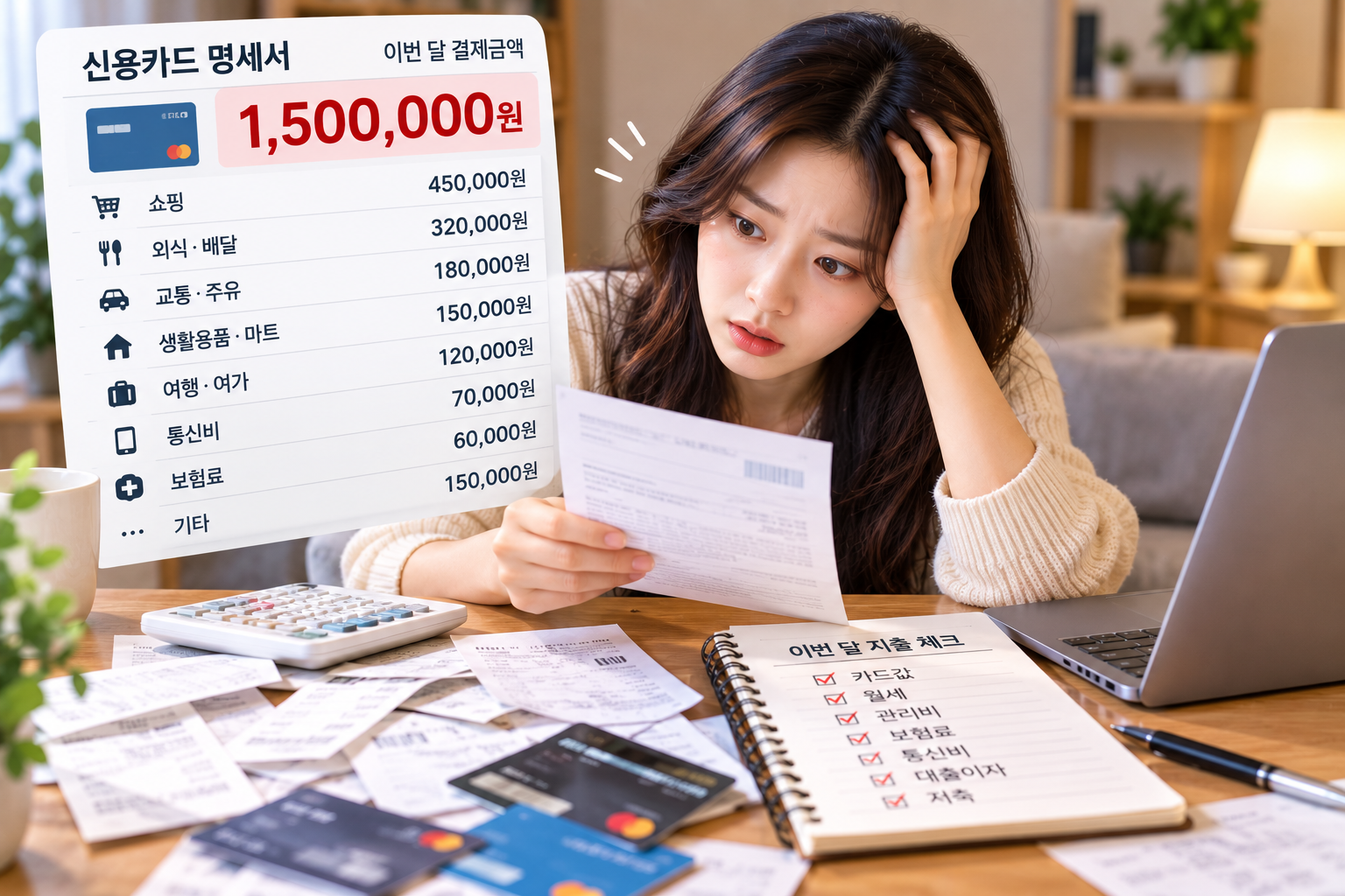 카드값이 월급의 절반이라면 확인할 것