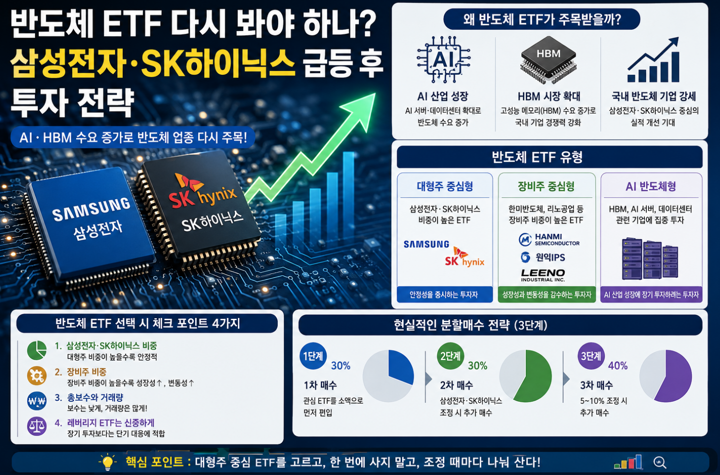 반도체관련 ETF와 삼전.하이닉스 이미지