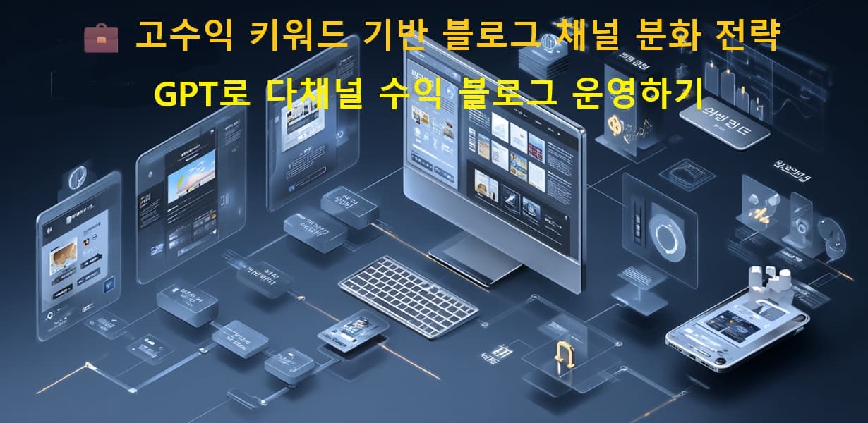 GPT 기반 블로그 채널 분화 전략을 보여주는 대표 이미지