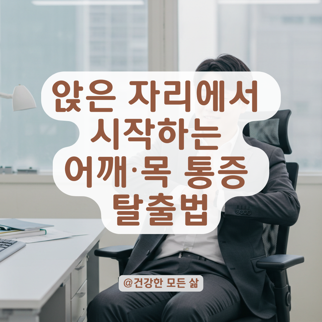 직장인 만성 통증, 자리에서 해결하는 어깨·목 운동법 총정리.