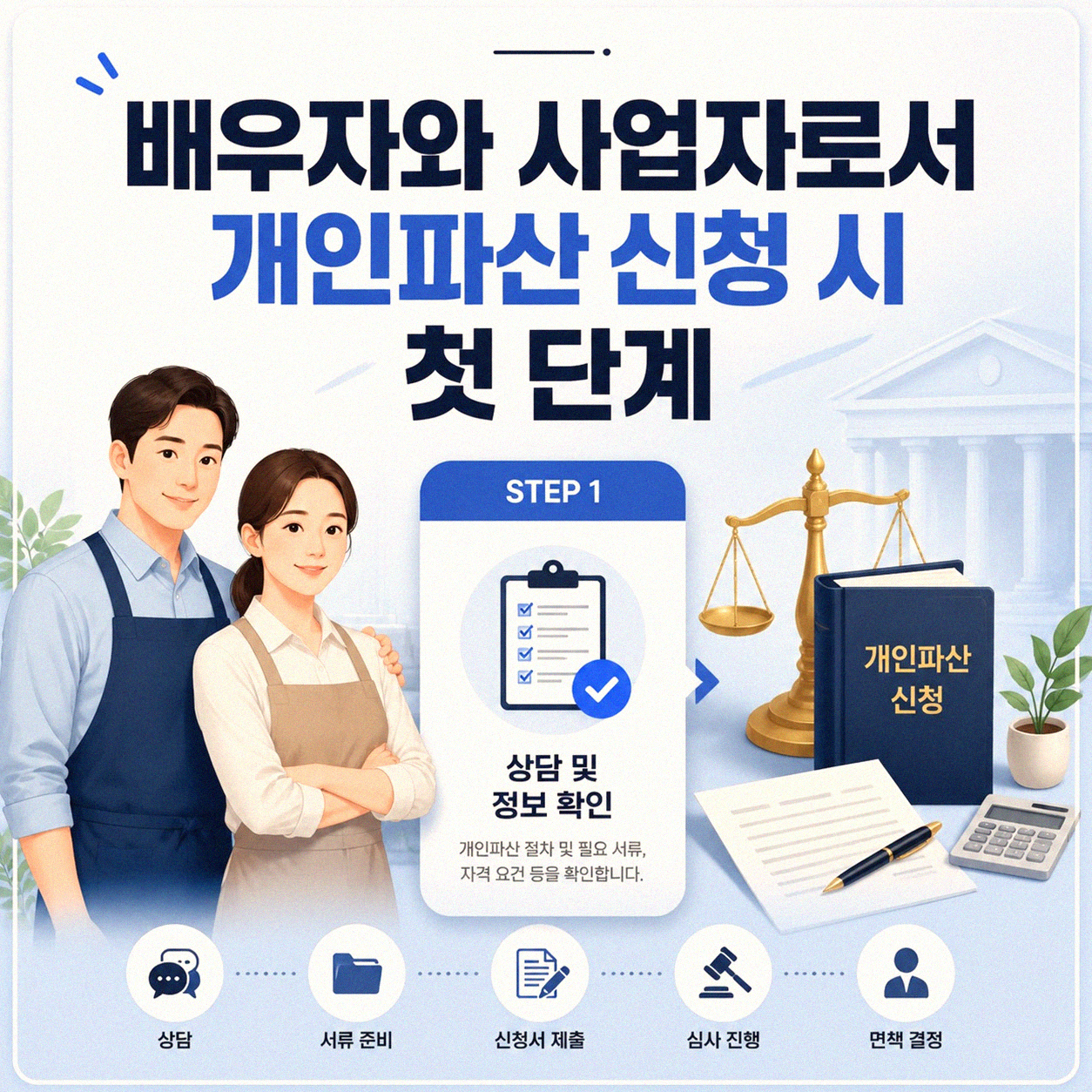 개인파산 신청 배우자 사업자 경우 어떻게 준비해야 할까