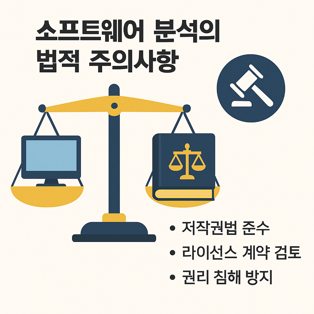 소프트웨어 분석의 법적 주의사항