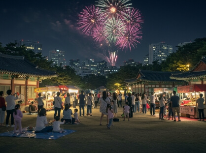 불꽃놀이축제 사진