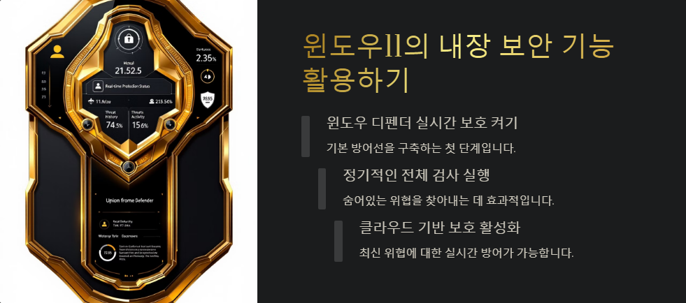 윈도우11에서 바이러스 및 악성코드 제거하는 법