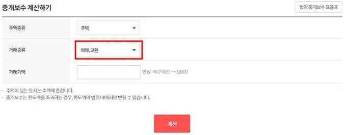 부동산 전세 수수료