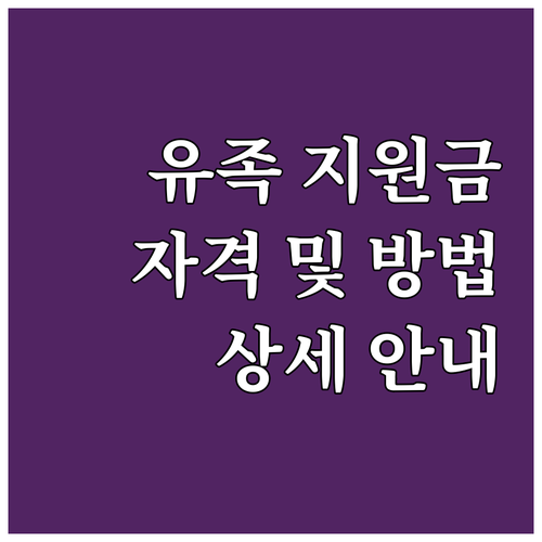 2025 울산 독립유공자 유족 생활지..