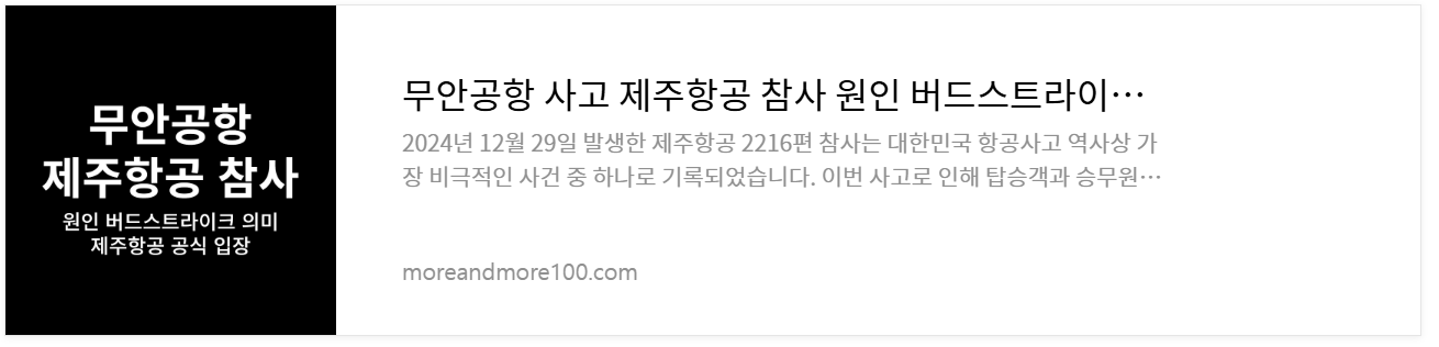 무안공항-제주항공-참사