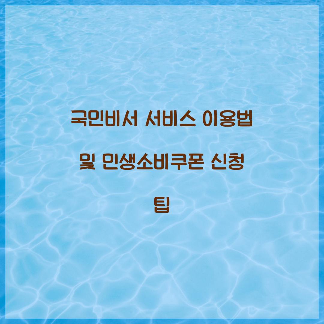 국민비서 서비스