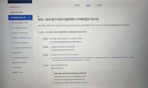 어린이 인플루엔자 국가예방접종