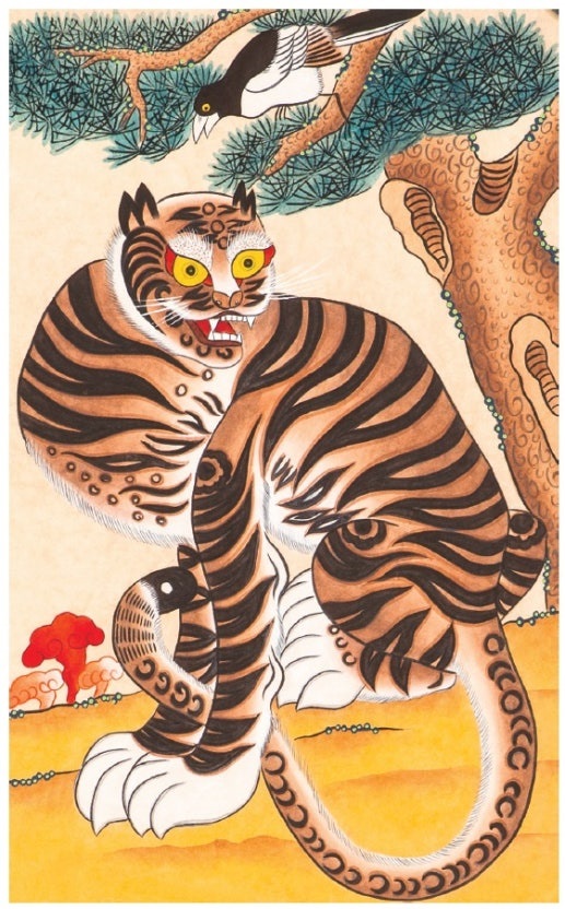 한국설화의 까치와 호랑이