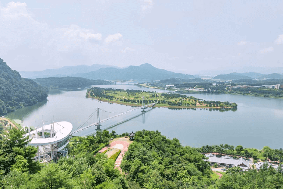 늦가을 감성여행 추천, 상주 경천섬 갈대밭 &amp; 물안개 산책코스
