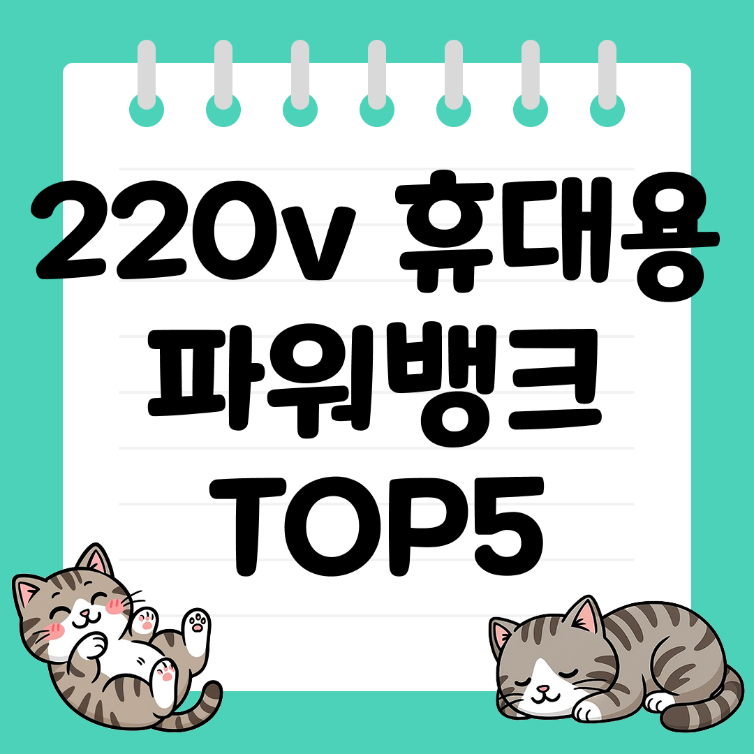 캠핑&middot;차박 필수 아이템, 220V 휴대용 파워뱅크 TOP5