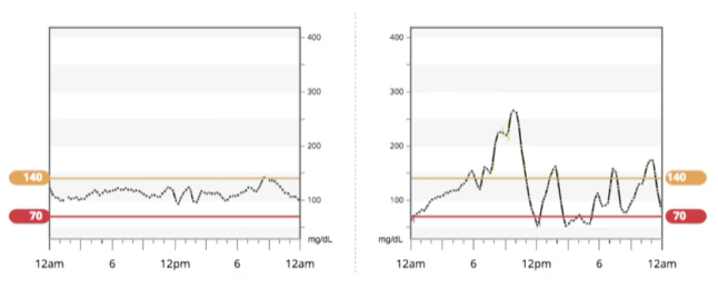 혈당 측정 그래프