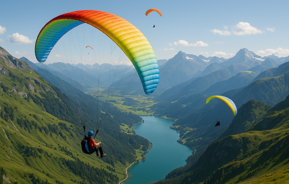 패러글라이딩 관련 사진