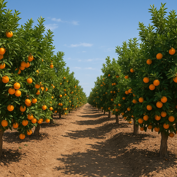 오렌지 농장 사진