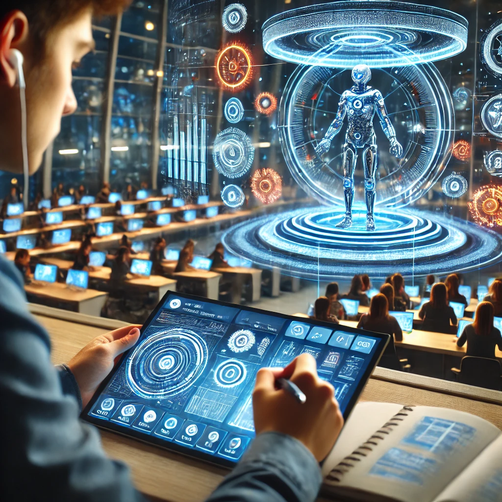 영국 대학과 제휴한 FutureLearn 강의를 듣고 있는 학생, 가상 강의실에서 상호작용하는 모습.