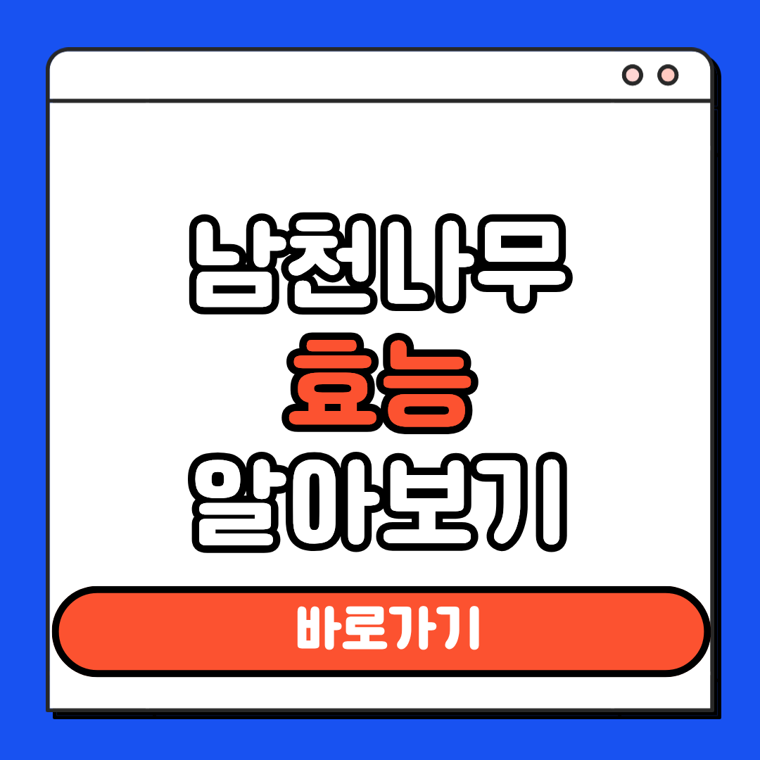 남천나무