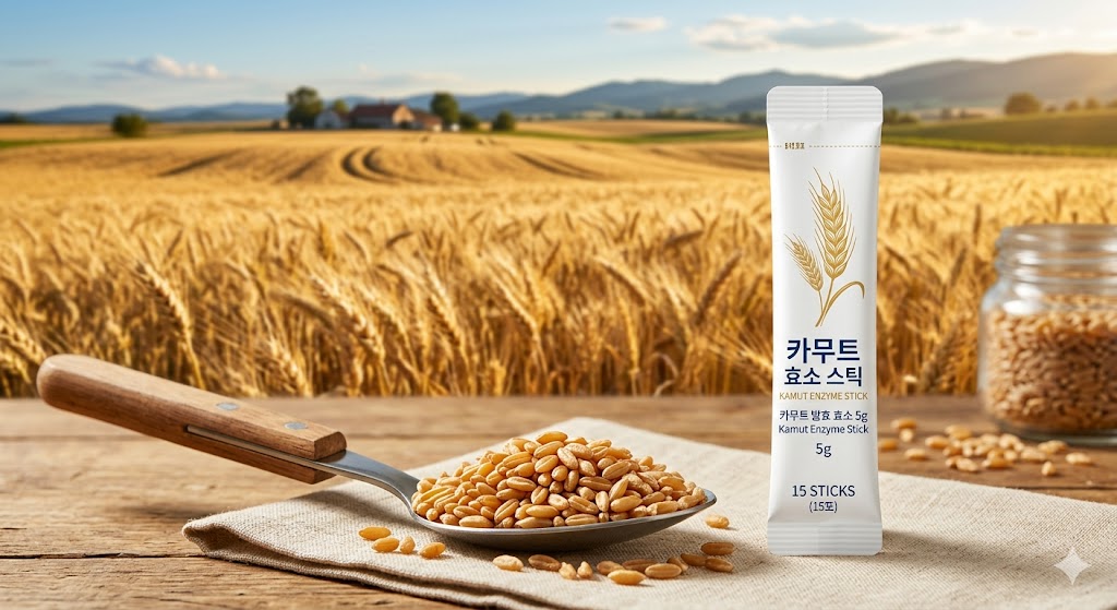 신의 선물 카무트효소 효능 탄수화물 즉각 분해 및 소화 불량 해결 식후 혈당 스파이크 관리와 고농도 셀레늄 항산화 다이어트