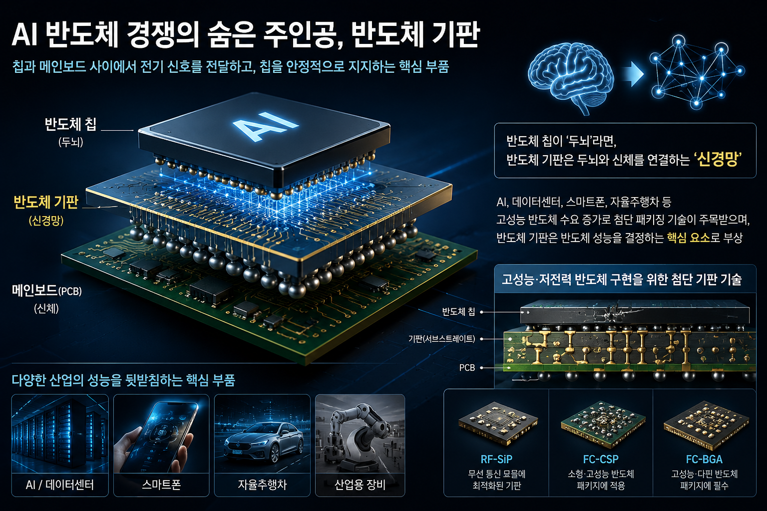 반도체 기판을 설명하는 이미지 입니다.
 ※ 본 이미지는 생성형 AI로 제작된 참고용 자료입니다.