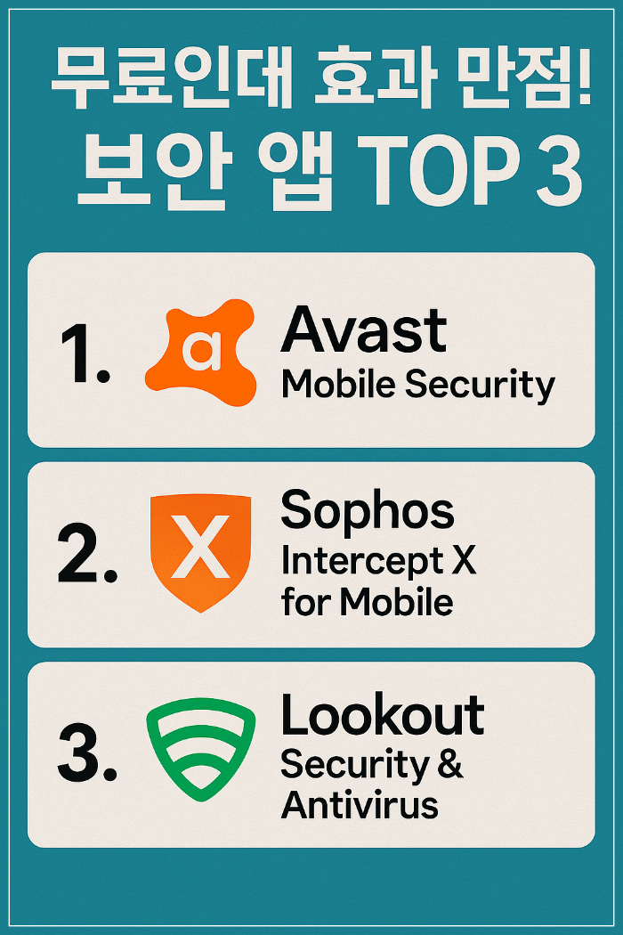 무료인데 효과 만점! 보안 앱 TOP 3 비교