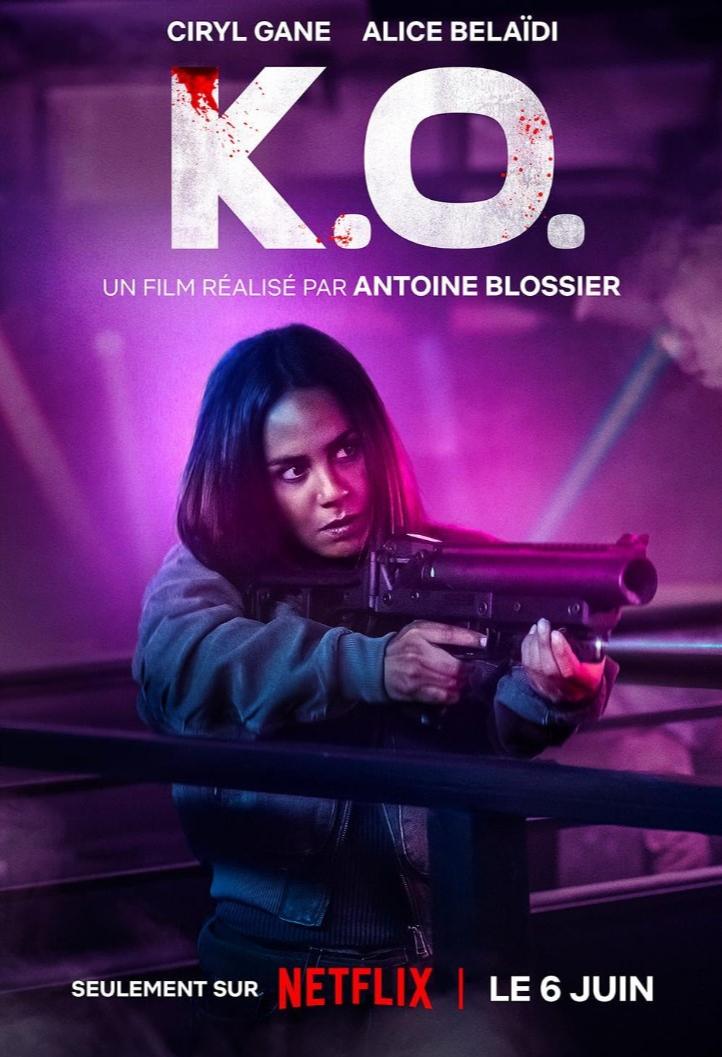 넷플릭스 액션 영화 KO 공식 포스터 – 무기를 든 여성 형사 캐릭터
