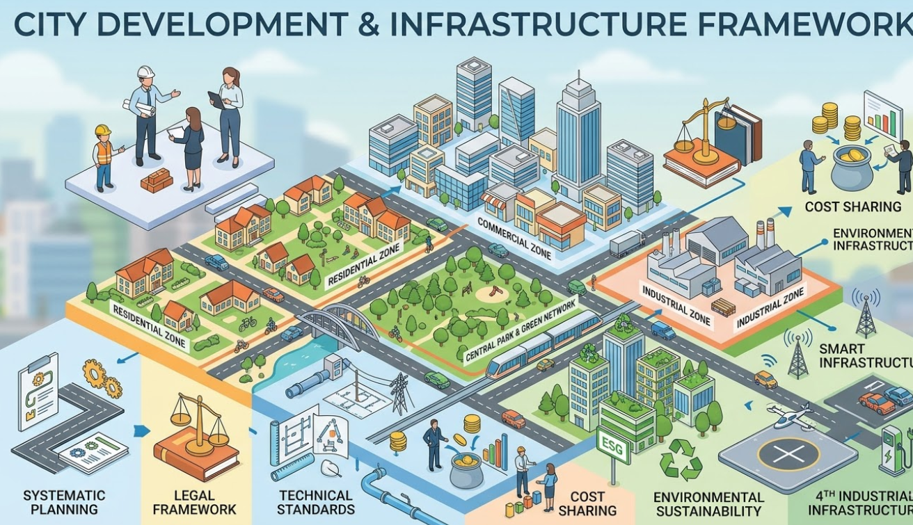 도시개발사업에서 기반시설 설치 원칙과 기준 정리