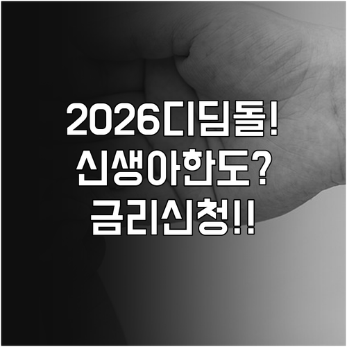 2026년 신생아 디딤돌대출 총정리 ..