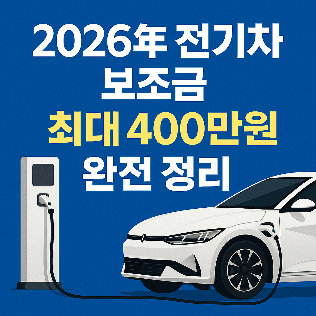 2026년 전기차 보조금 총정리