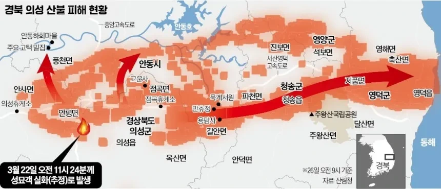 경북 의성 산불 피해현황