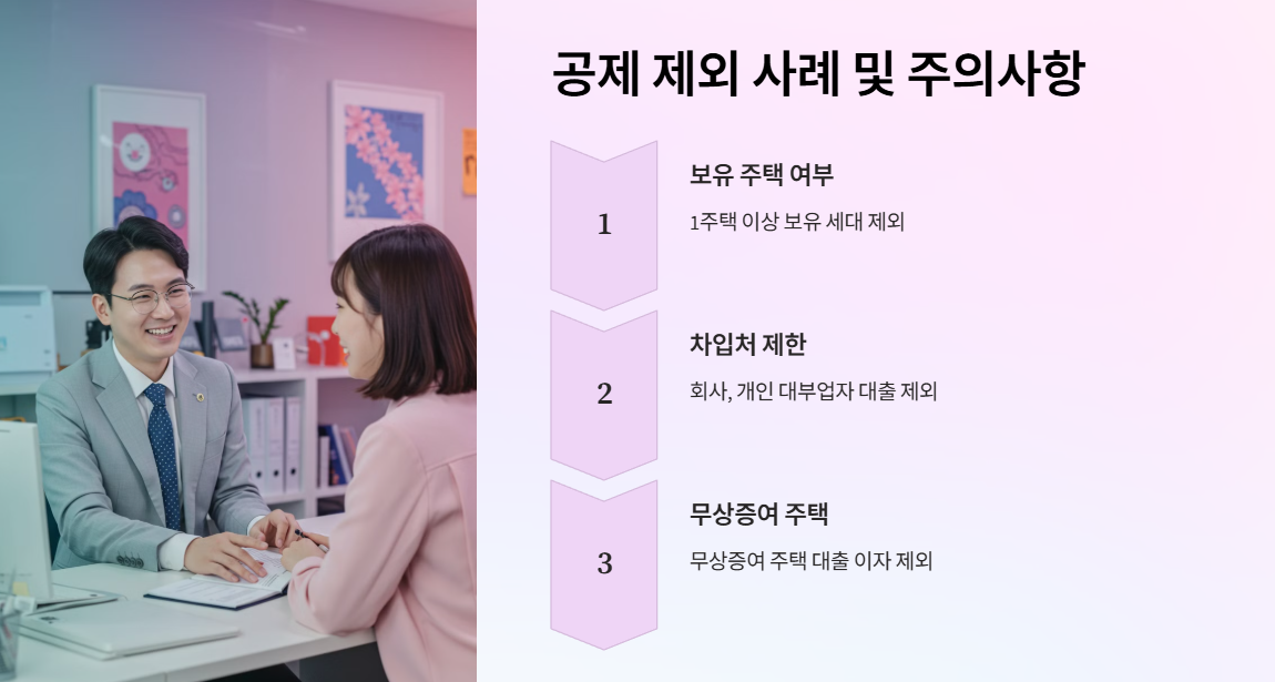 공제 제외 사례 및 주의사항