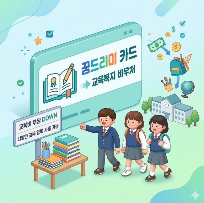 꿈드리미 카드 신청 방법 사용기간 잔액조회 바우처 사용처