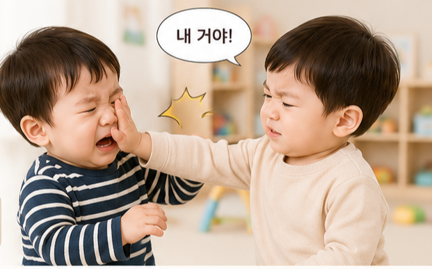 두돌 아이가 친구를 때려요, 25개월 아기 부모 대처법