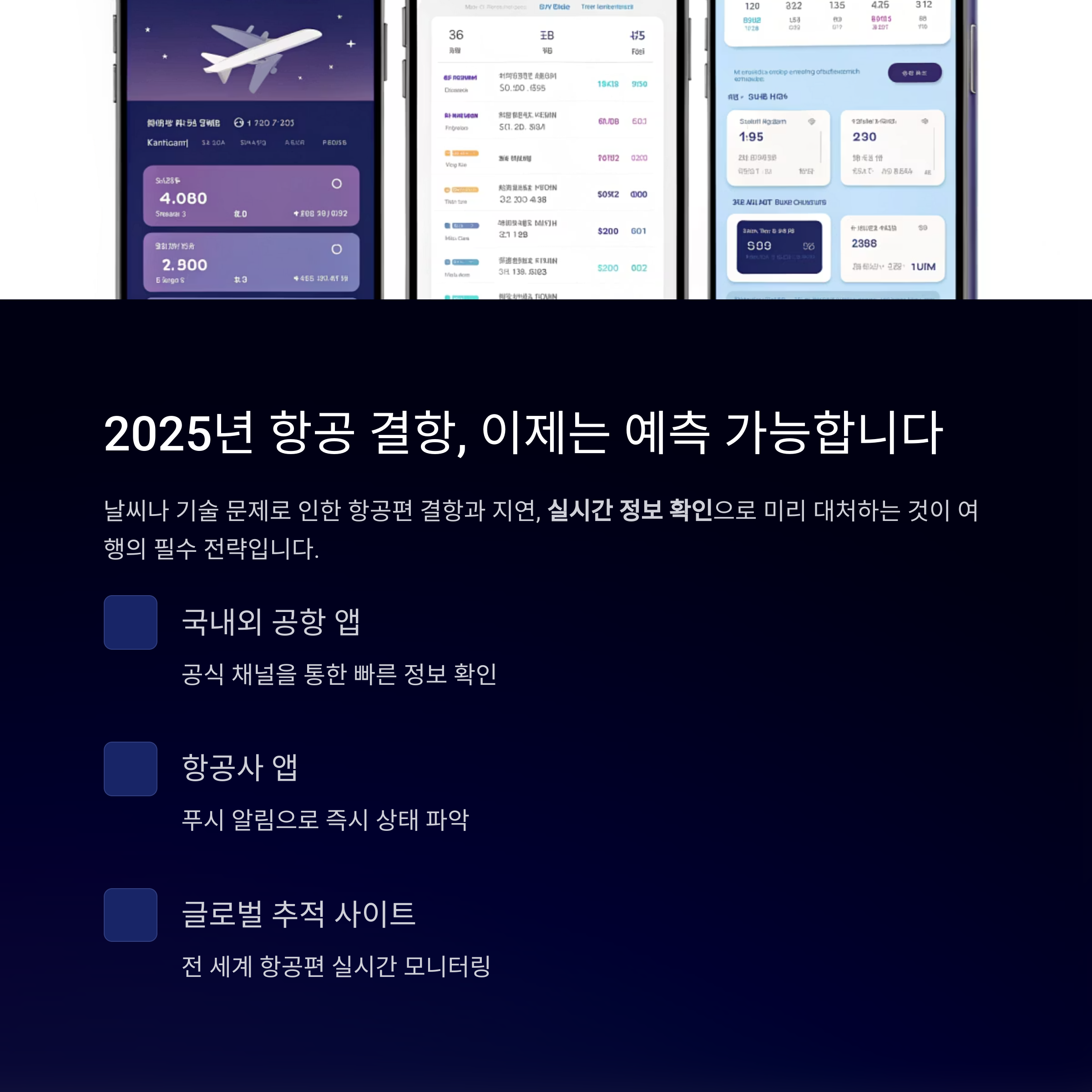 2025년 항공 결항, 이제는 예측 가능합니다