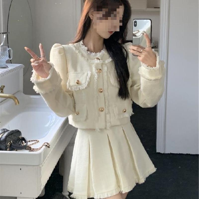 귀여운 오피스 정장 자켓 치마 투피스 겨울 봄 가을 치마