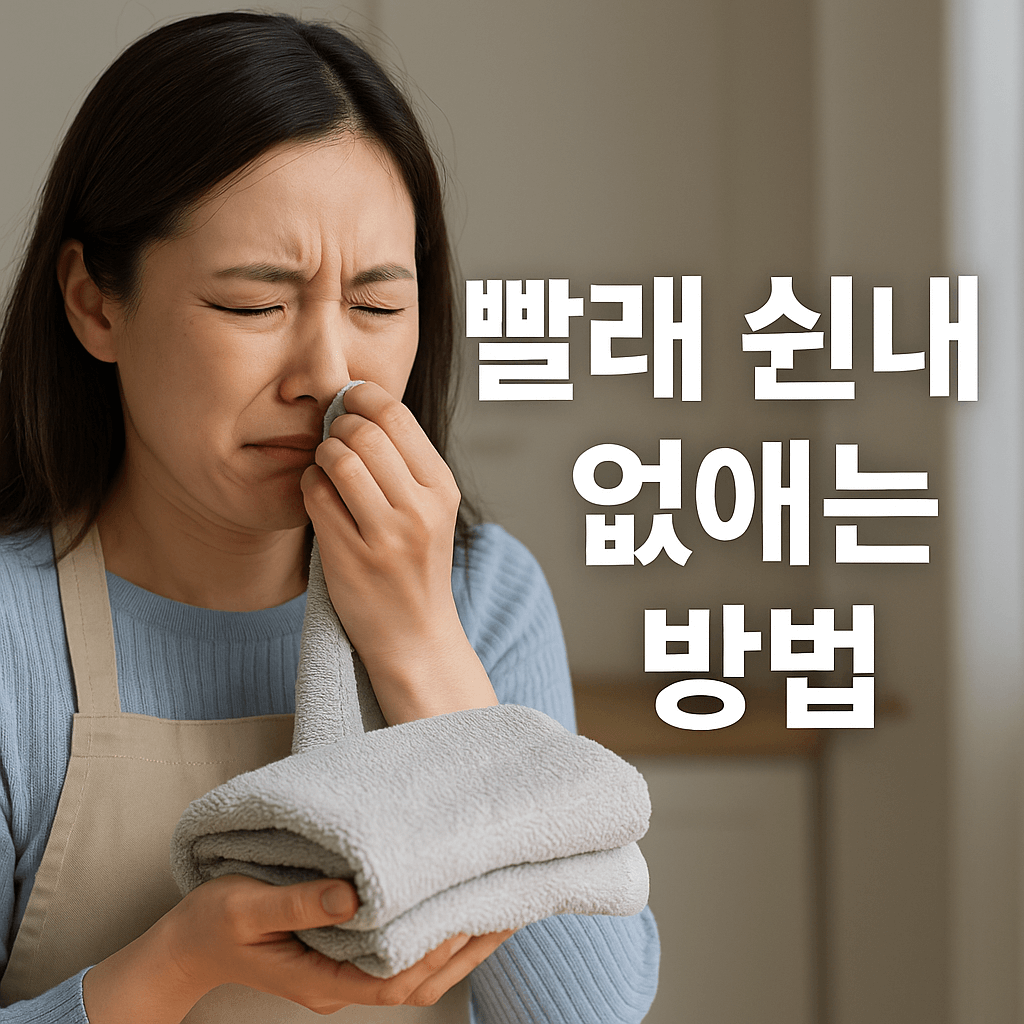 빨래 쉰내 없애는 방법