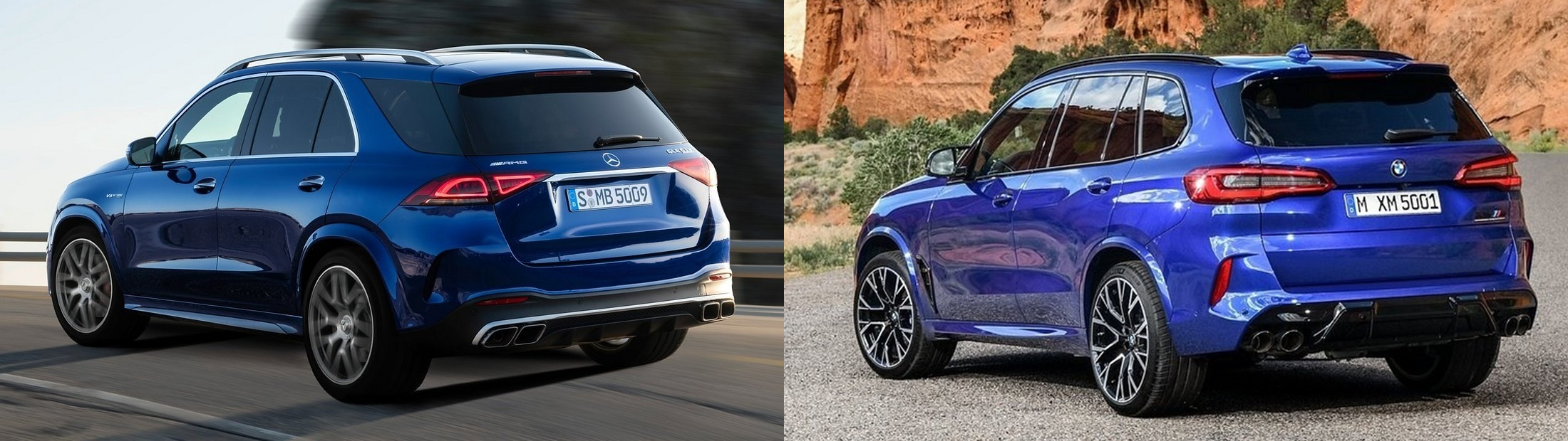 벤츠 GLE 53 AMG, BMW X5 M