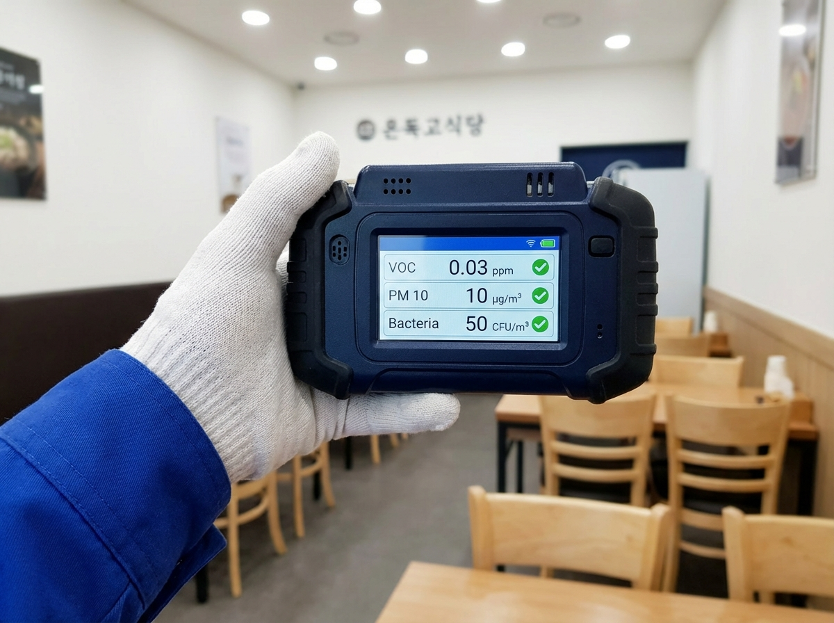 나주 화재청소 공기질 확인