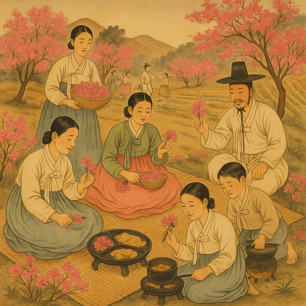삼짇날 진달래 화전놀이 – 꽃을 부쳐 먹으며 맞이하던 농촌의 봄날
