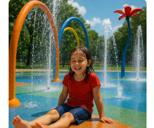 서울 강서구 도심 물놀이터(예약제, 무료, 안전)